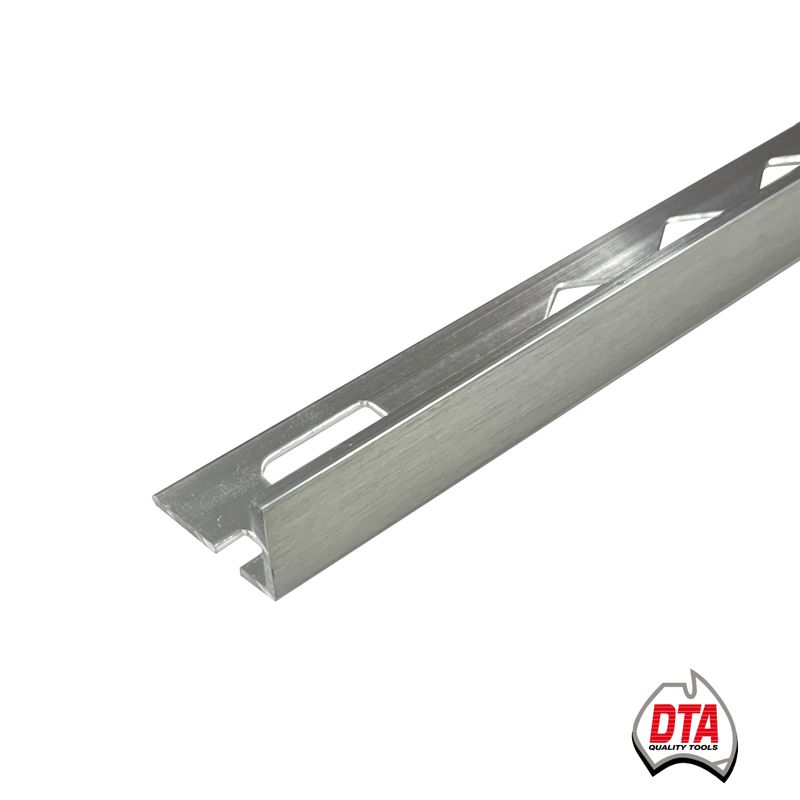 ALUMINIUM L-SHAPE ANGLE 3M X 18MM BRUSHED SILVER