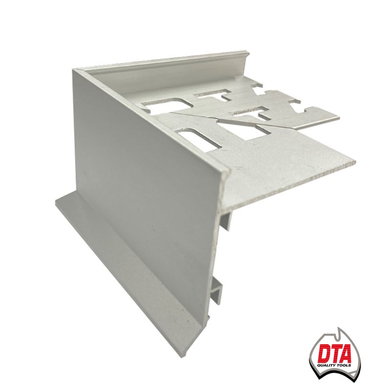 CORNER PIECE BALCONY EXTERNAL 12MM MATT SILVER