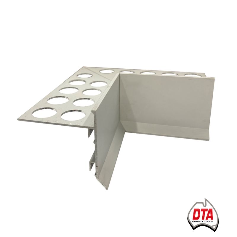 CORNER PIECE BALCONY INTERNAL 12MM MATT SILVER