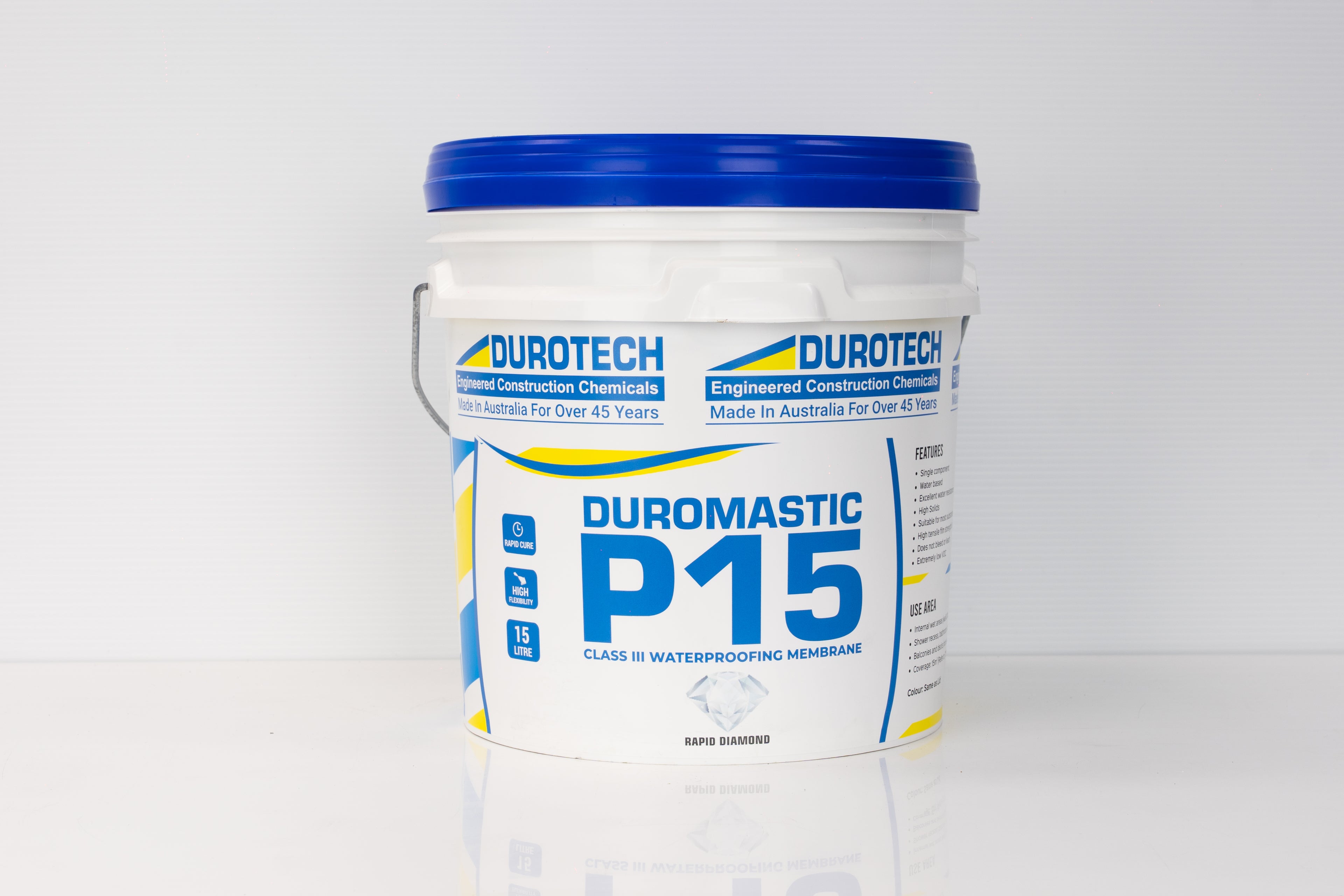 Duromastic P15 15L - High Solids Water Based Poly - Blue