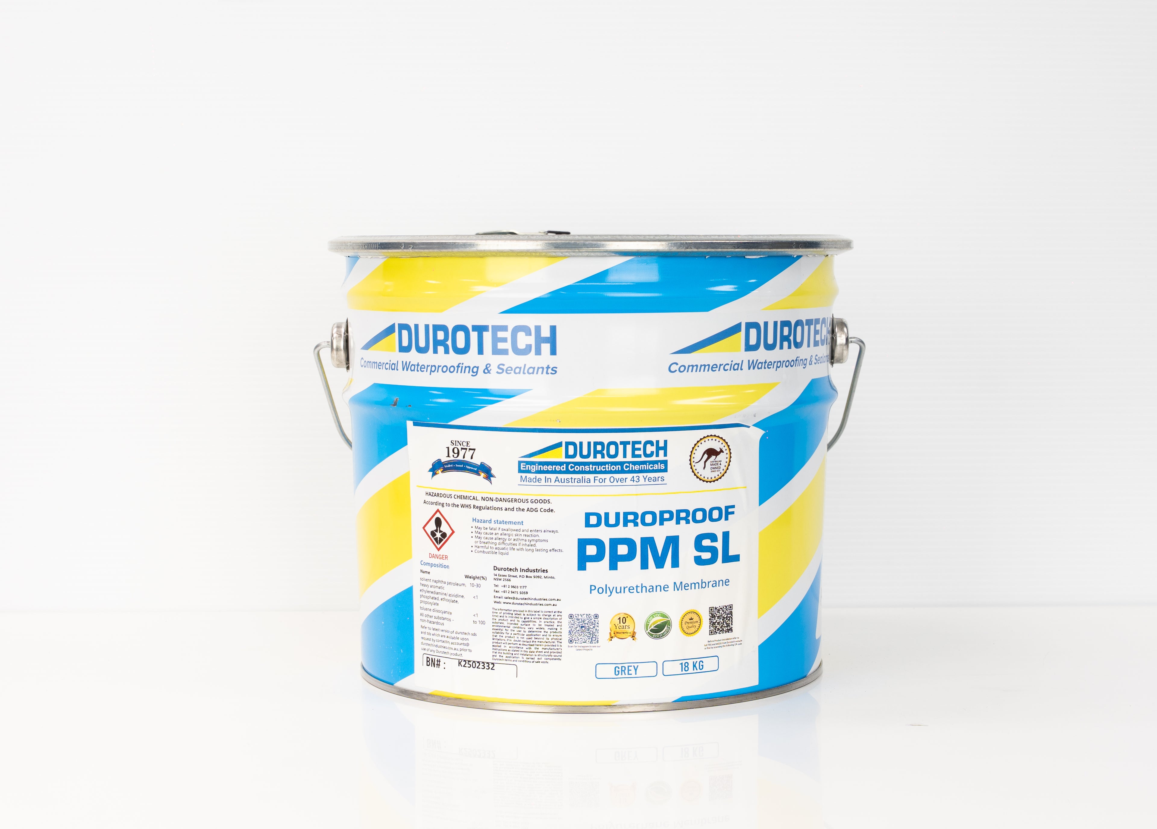 DUROPROOF PPM SL 18KG - SELF LEVELLING UVR PU MEMBRANE