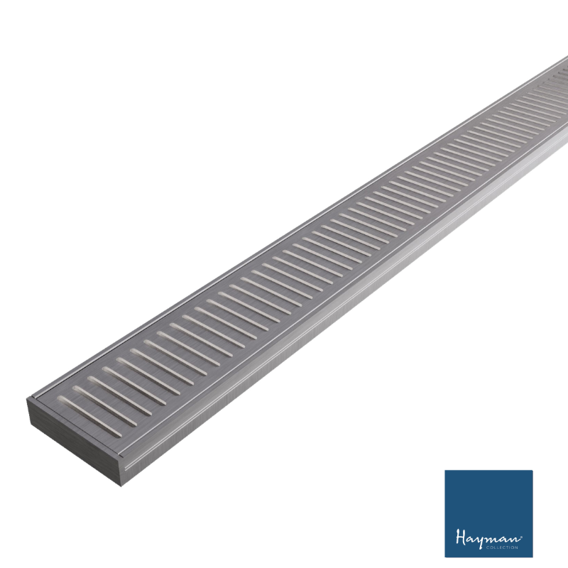 HAYMAN ALUMINIUM GRATE DRAIN KIT 3M X 100MM X 26MM