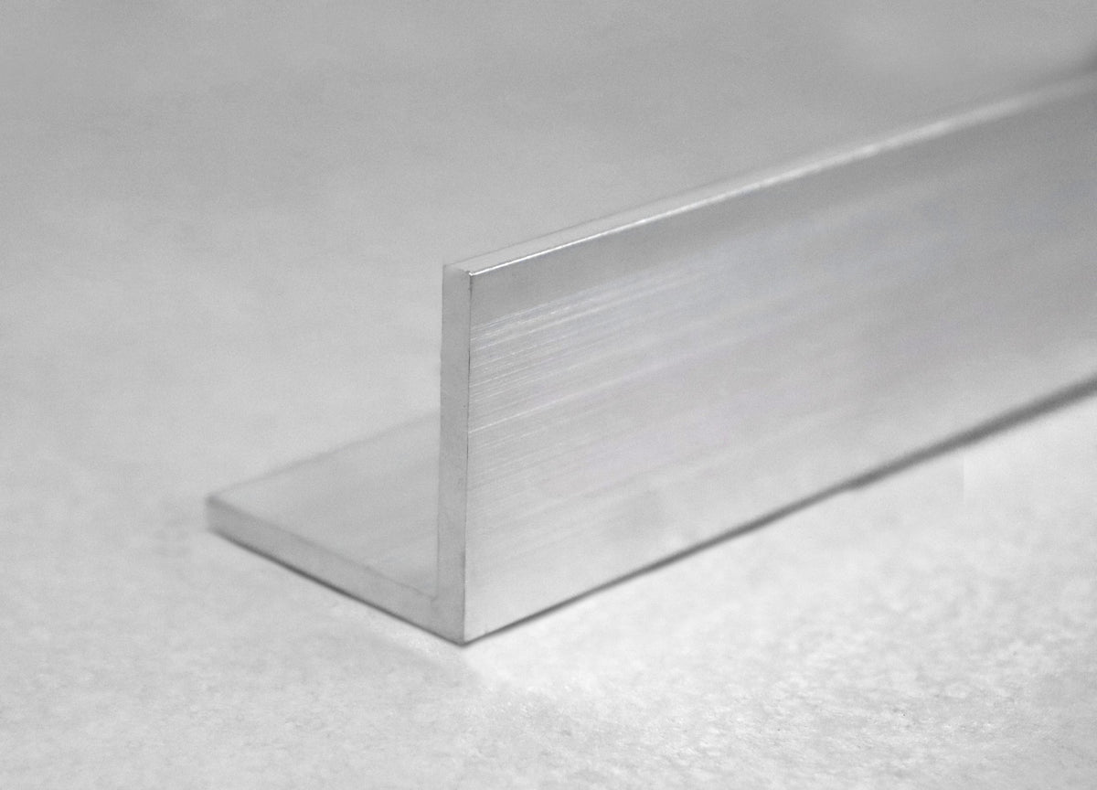 Aluminium Angle 40x50x1.6x3m Linished Satin Nickel
