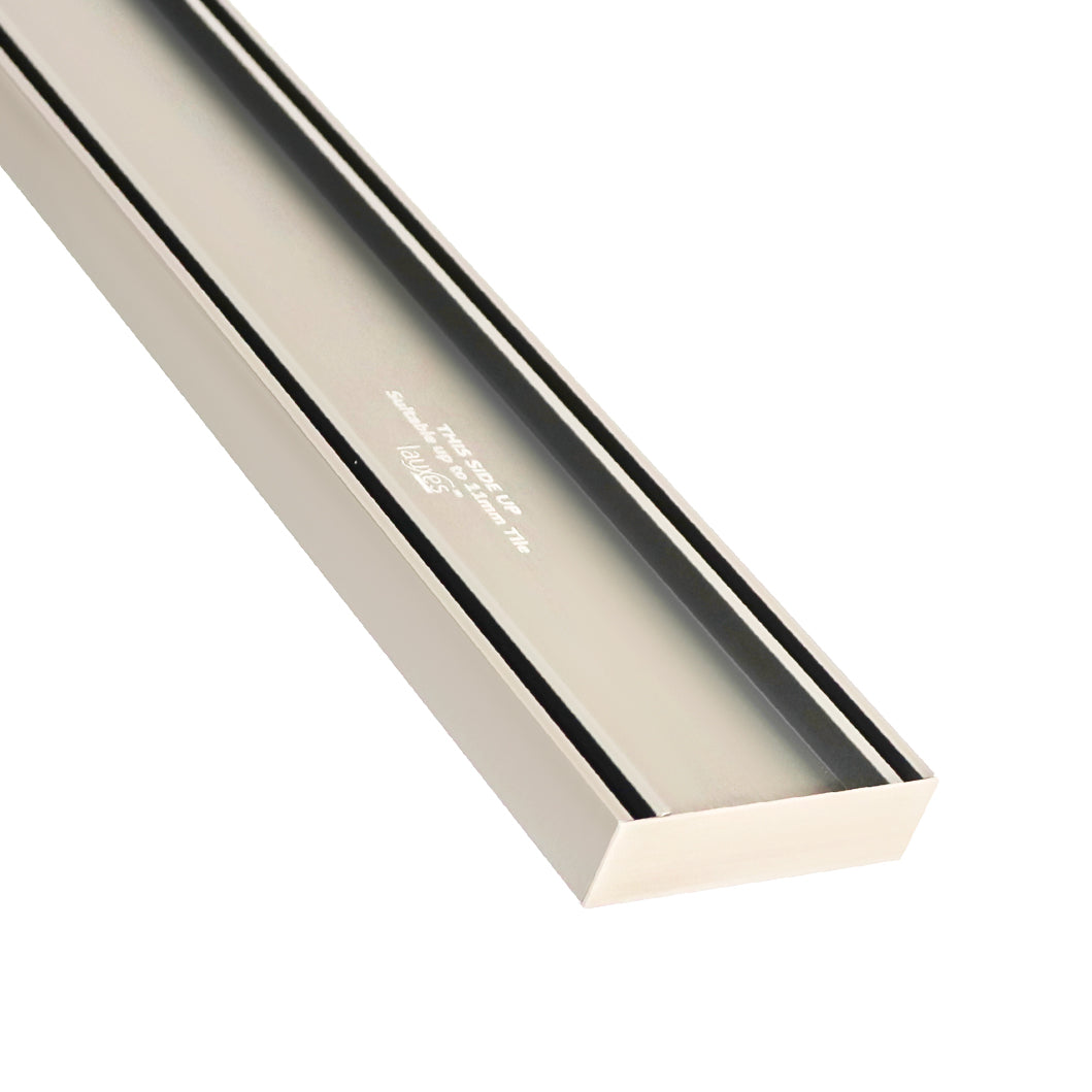 Lauxes Tile Insert Grate 5.6m x 100mm x 26mm All Colors