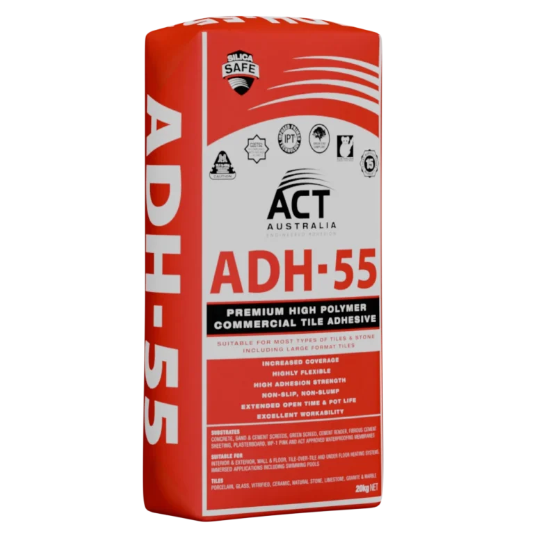 Bag of ACT ADH-55 polymer tile adhesive