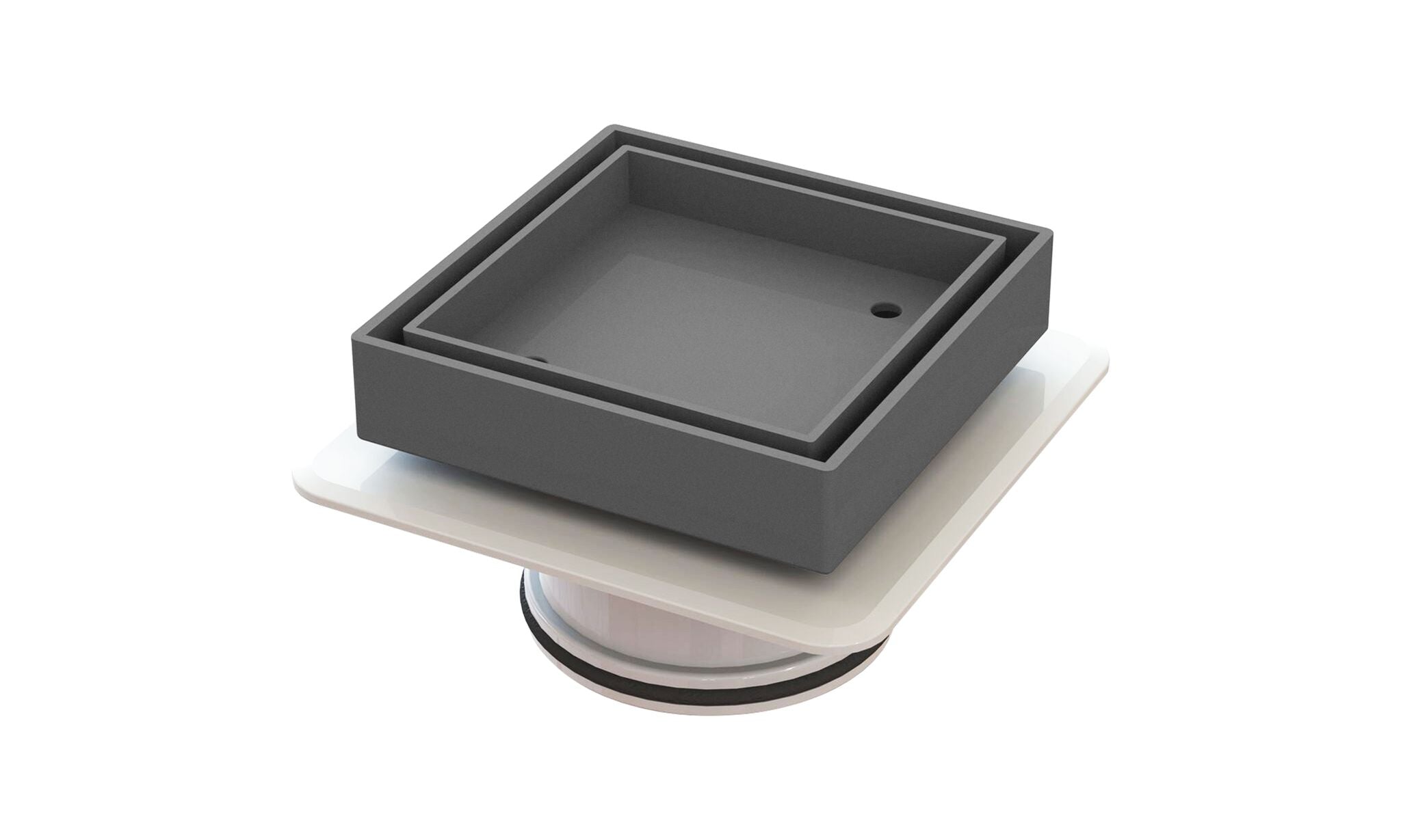 Bermuda Mega Square Tile Inserts Brushed Chrome