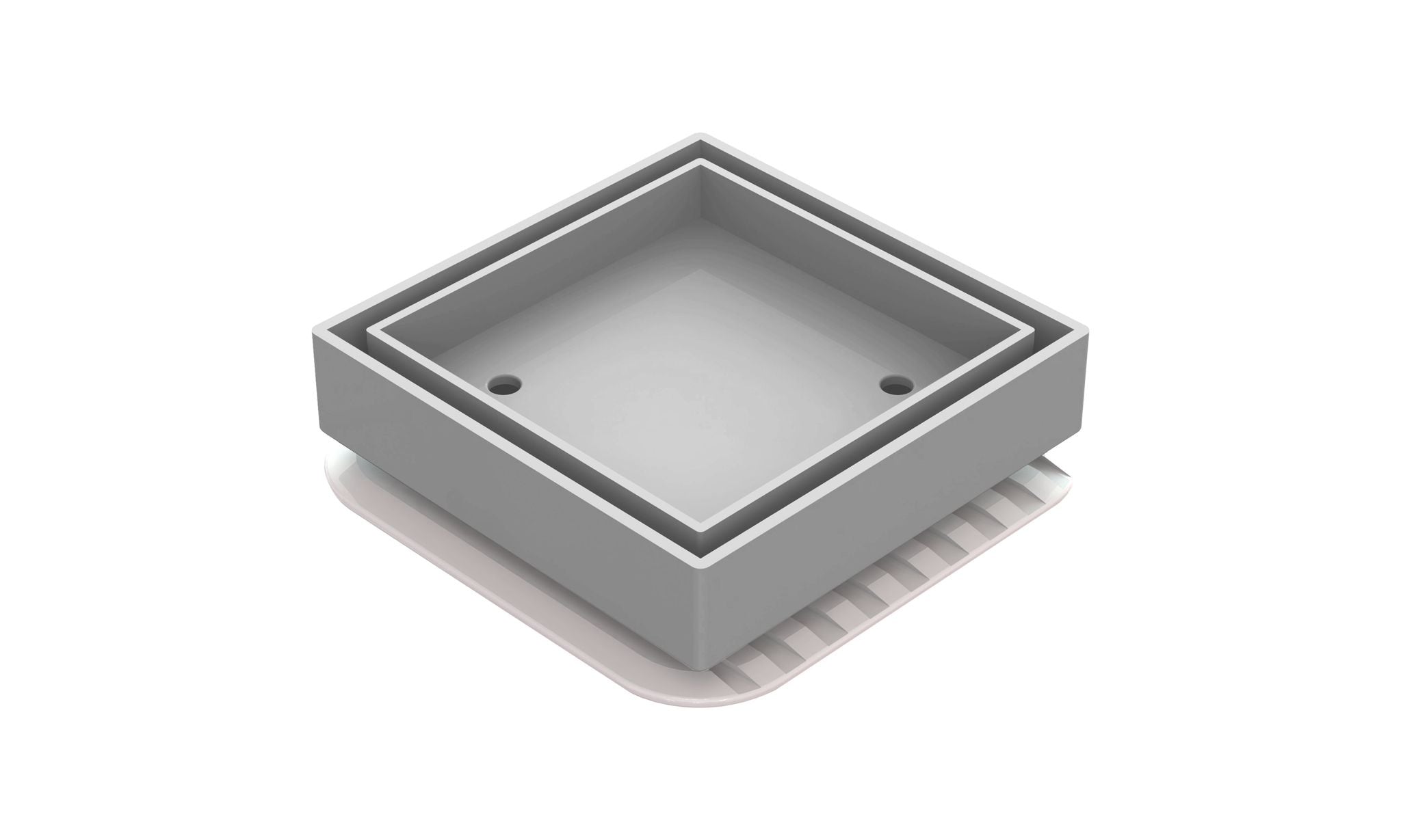 Bermuda Mega Square Tile Inserts Titanium Grey