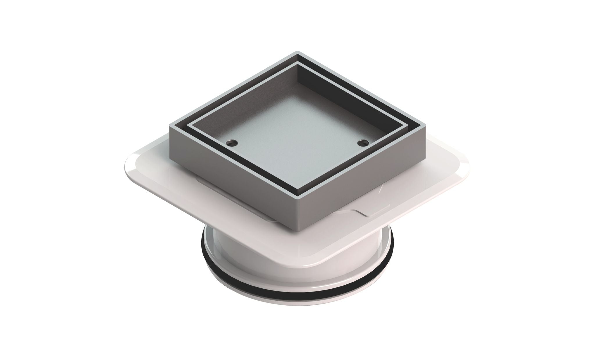 Bermuda Mega Square Tile Inserts Titanium Grey