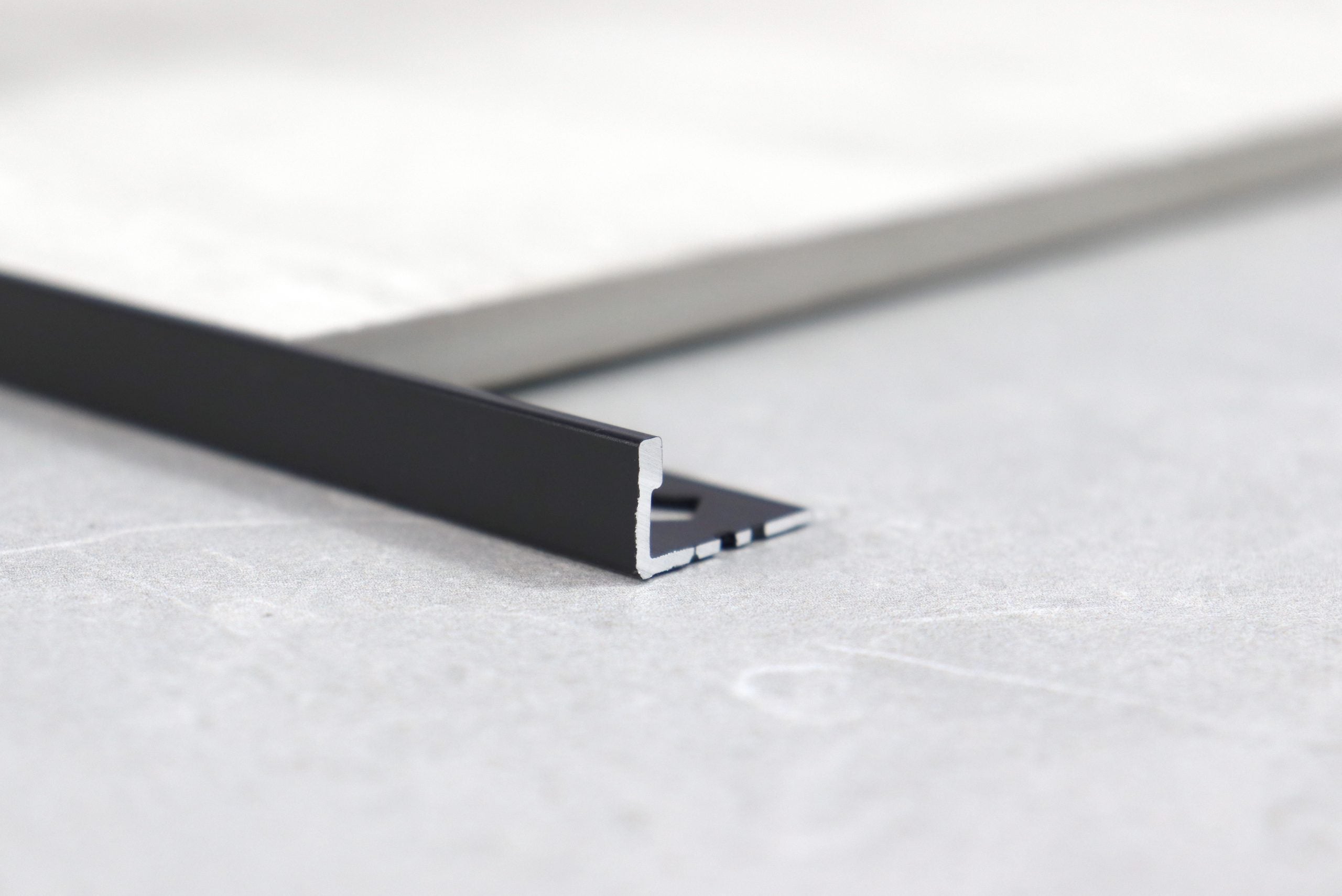 Black BAT aluminium angle tile trim 15mm x 3m all tiling supplies Sunshine Coast Forest Glen