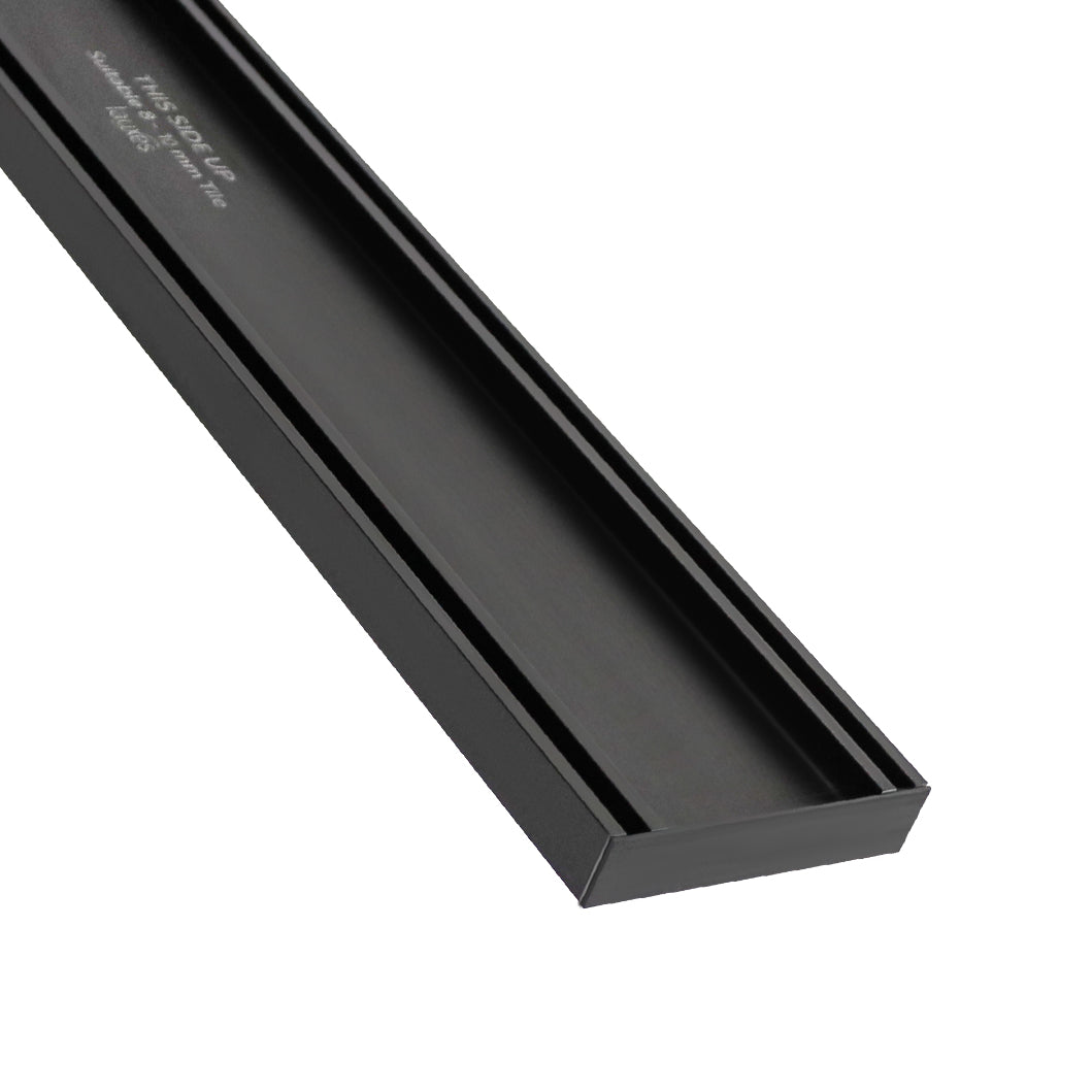 Black slimline tile insert grate