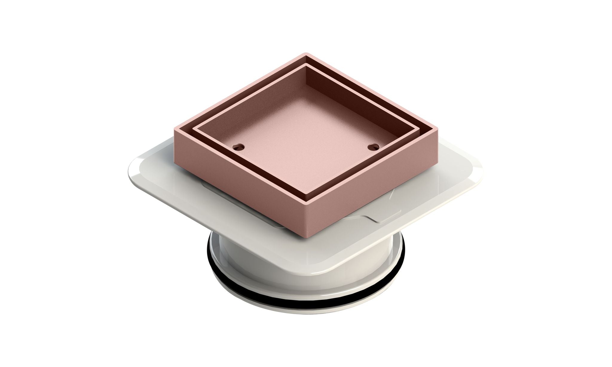 Bermuda Mega Square Tile Inserts Brushed Rose Gold