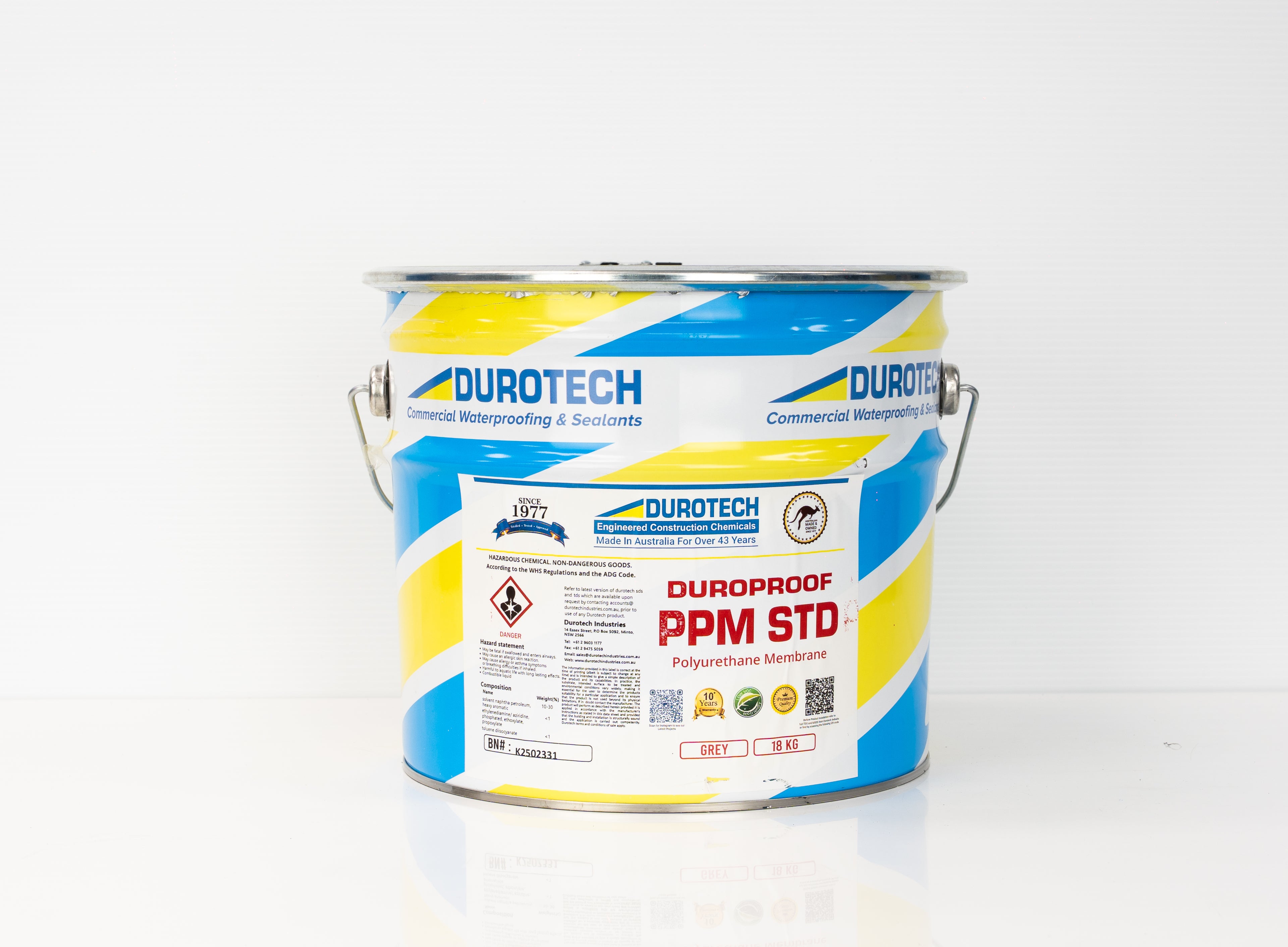 Duroproof PPM STD 18KG anti-sag UV resistant external waterproofing membrane