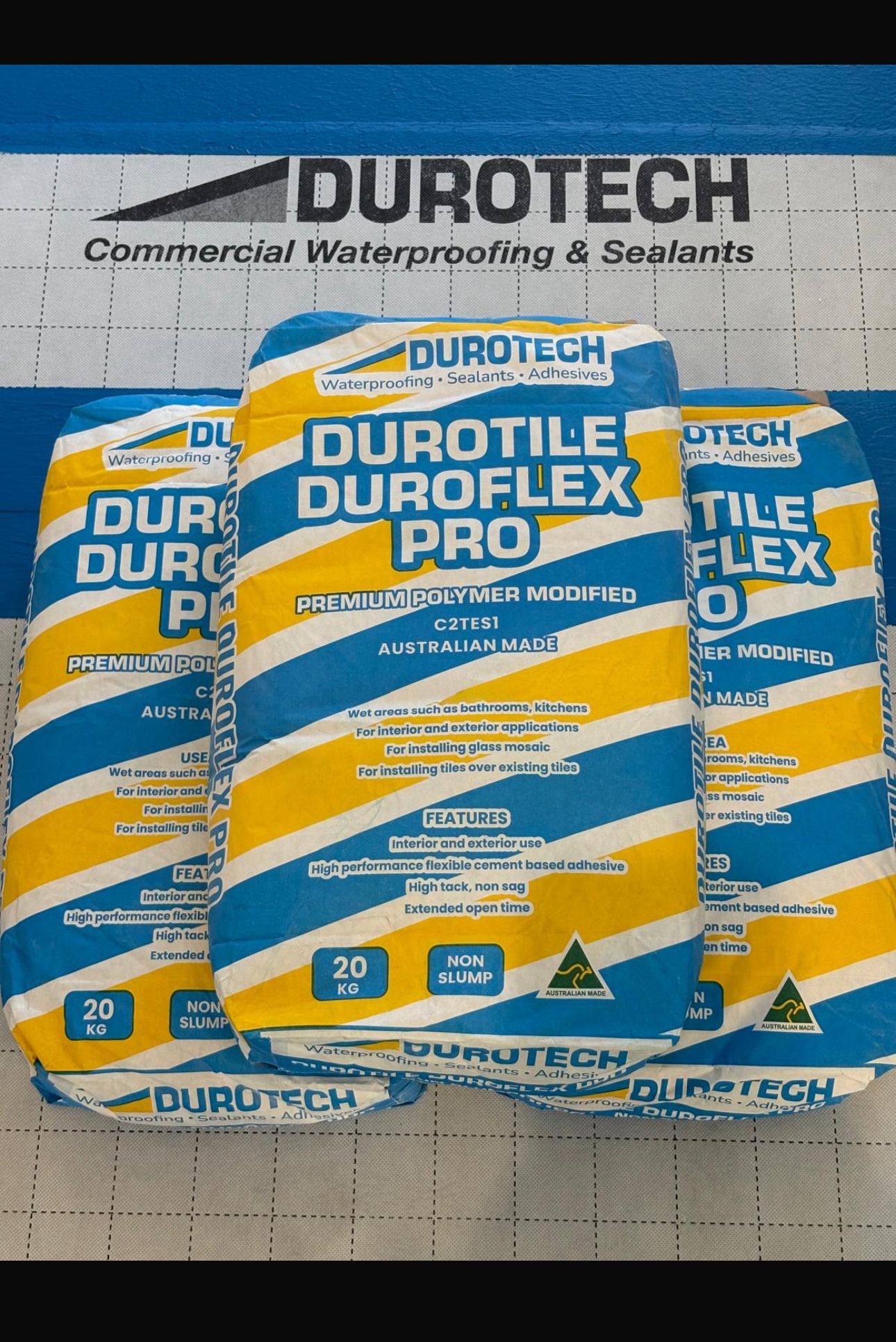 Durotile Duroflex Pro 20kg premium polymer-modified for tiling