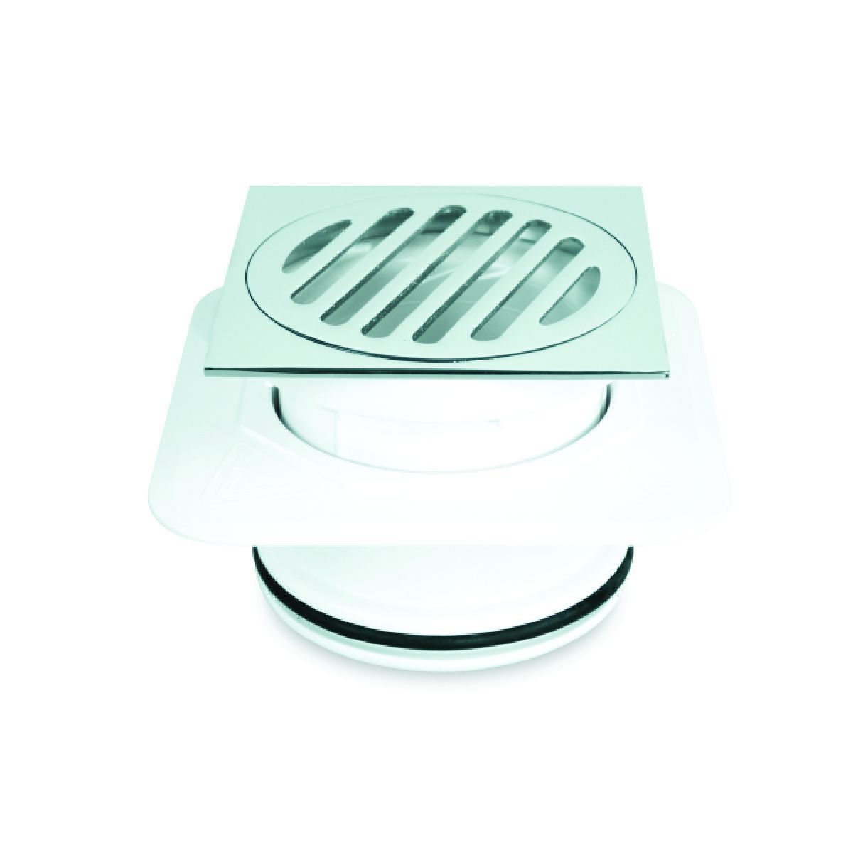 Flange plate and grate