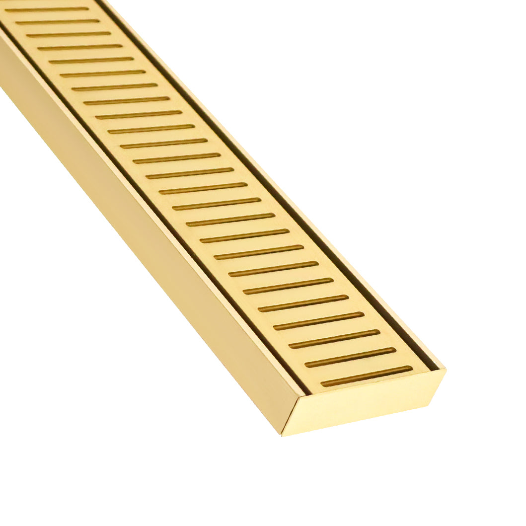 Grate drain in gold