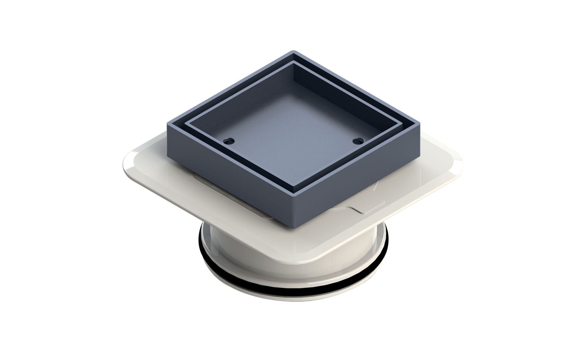 Bermuda Mega Square Tile Inserts Gunmetal Grey