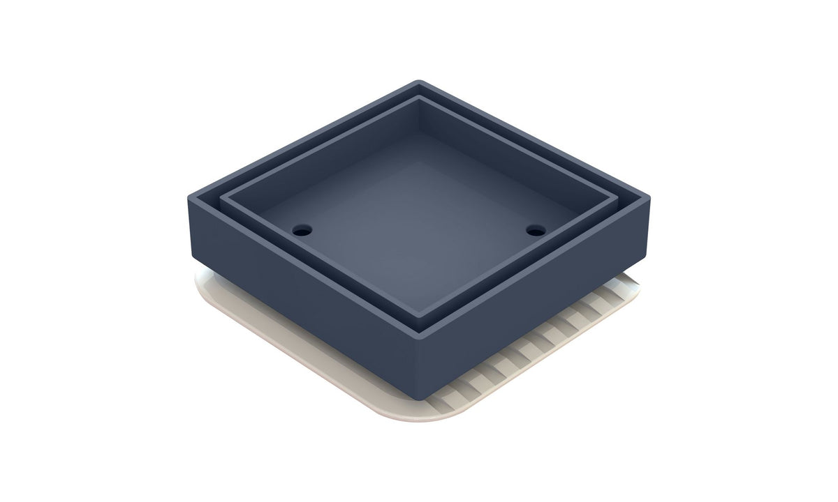 Bermuda Mega Square Tile Inserts Gunmetal Grey – Wet Trade Supplies