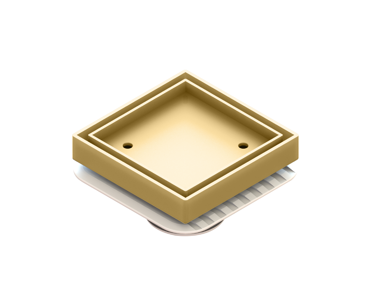 Bermuda Mega Square "Lowline" Tile Inserts Polished Brass
