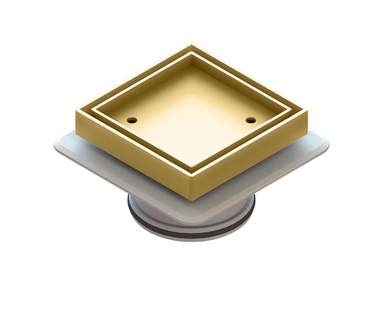 Bermuda Mega Square "Lowline" Tile Inserts Polished Brass