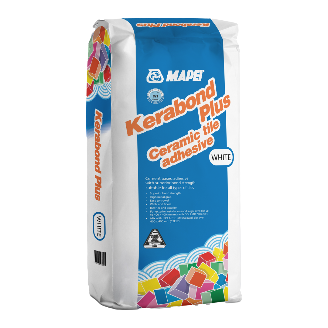 Mapei tile adhesive Kerabond Plus White tiling supplies on the Sunshine Coast