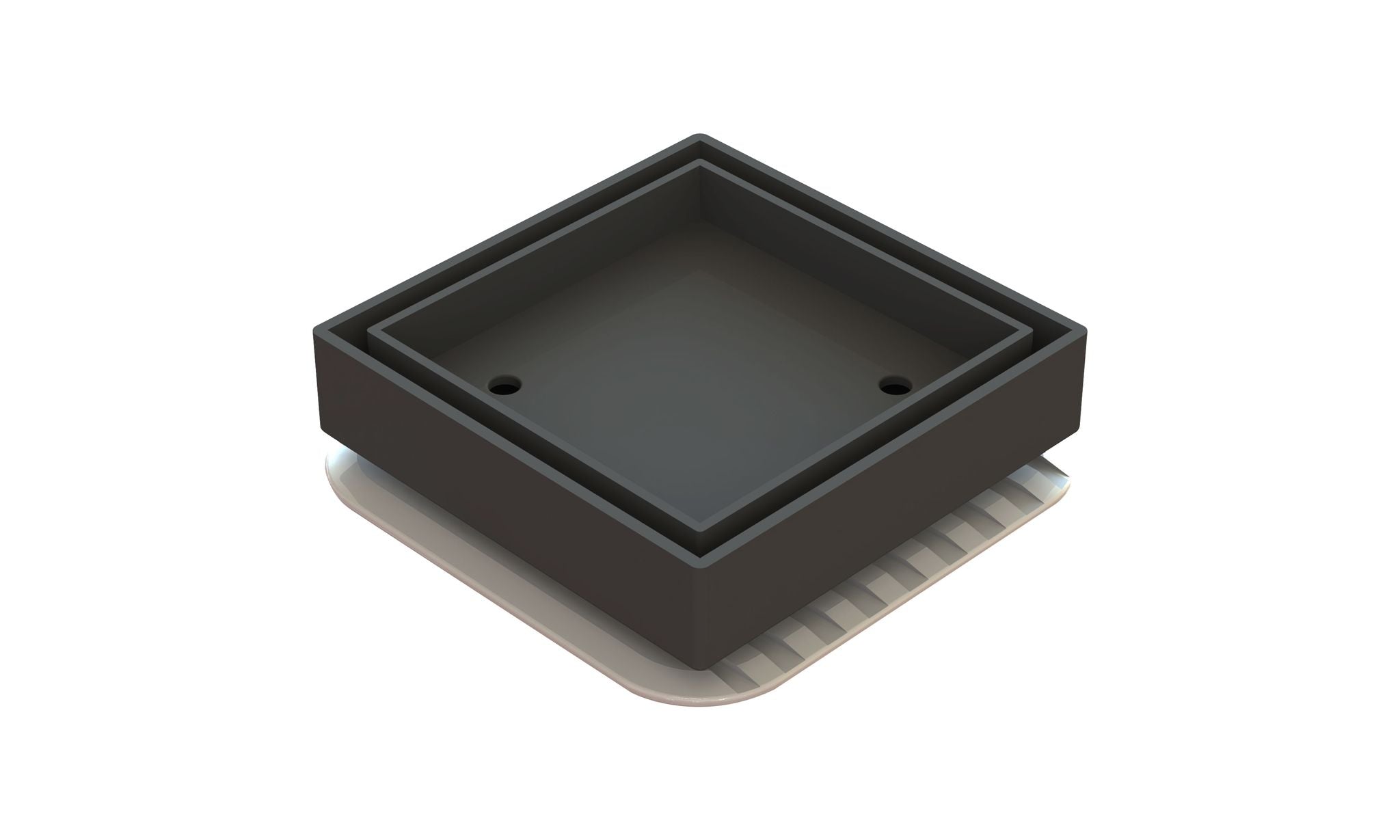 Bermuda Mega Square Tile inserts Matt Black