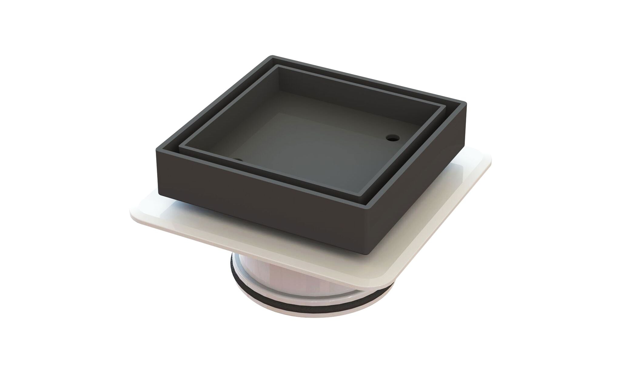 Bermuda Mega Square Tile inserts Matt Black