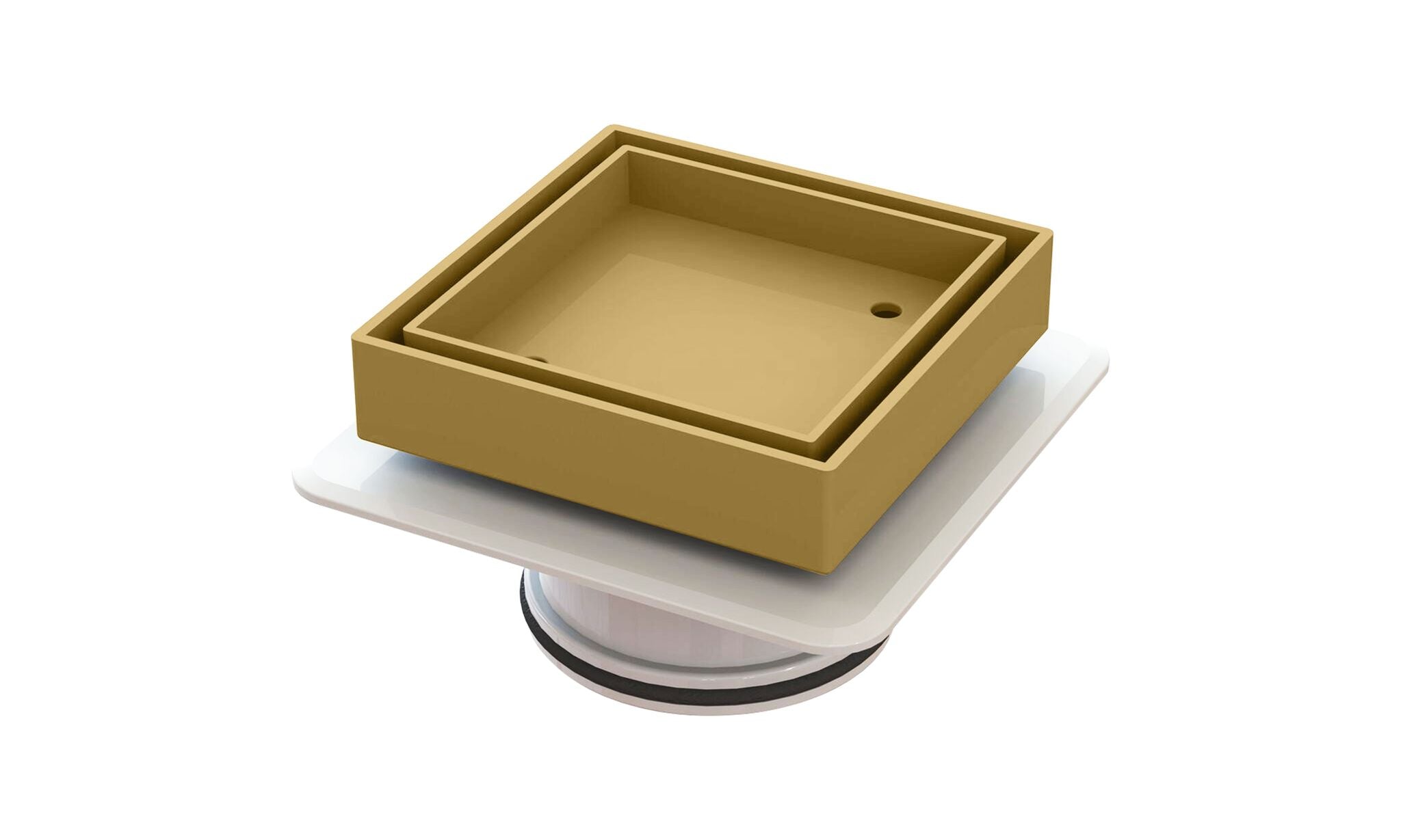 Bermuda Mega Square Tile Inserts Polished Brass