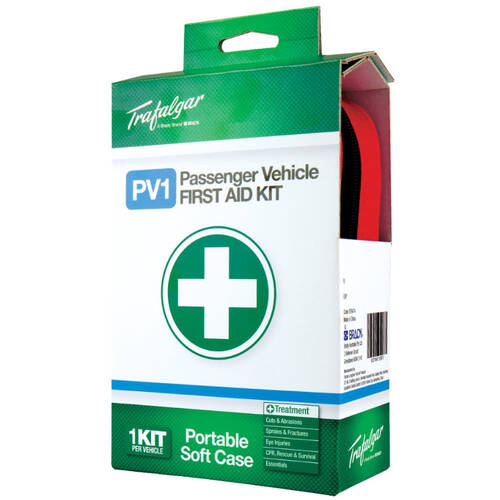 Passenger vehicle first aid kit