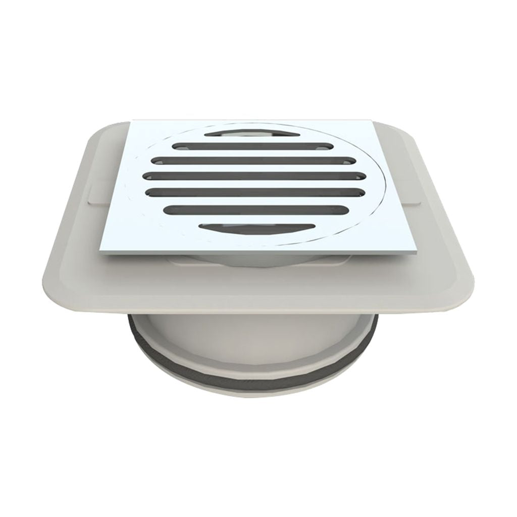 White grate that sticks down